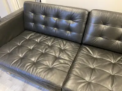 IKEA Morabo Leather Couch Sofa , View more