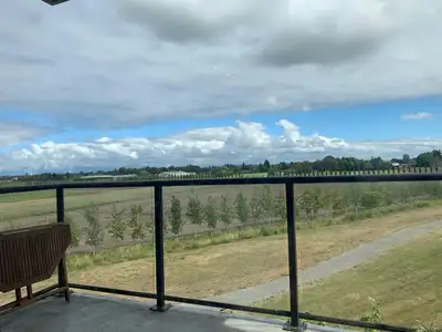 This 738 sq ft condo in Steveston boasts stunning unobstructed views of mountains and farm land, clo...