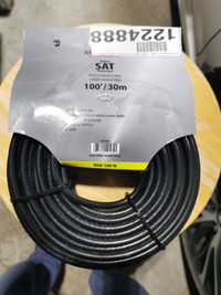 Maestro 100' / 30m RG-6 Coaxial Cable Black RG6-100-N