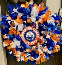 Oilers Fan Wreath