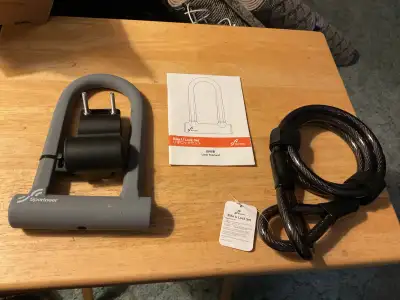 New heavy duty motorcycle or bicycle lock, View more