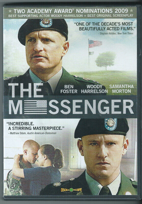 THE MESSENGER DVD 2009 Woody Harrelson Ben Foster WAR DRAMA dans CD, DVD et Blu-ray  à Ville de Montréal