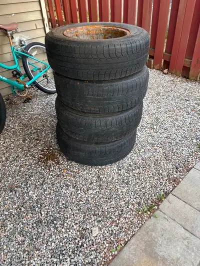 Michelin Latitude X-Ice Winter Tires on steel rims- 215/70r16 $80 for all 4