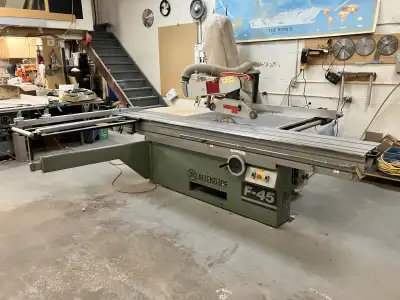 Altendorf F-45 sliding, scoring table saw, View more