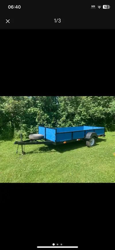 Newly build 61inchesx137 inches long (5x11feet) Tortion axle Load capacity 2100 lbs Has electric bra...