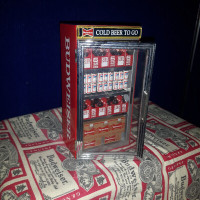 BUDWEISER MUSICAL MINI BEER COOLER DIECAST COIN BANK ITEM #OTR5