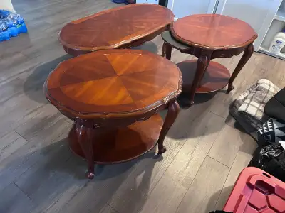 3pcs coffee and end tables set, View more