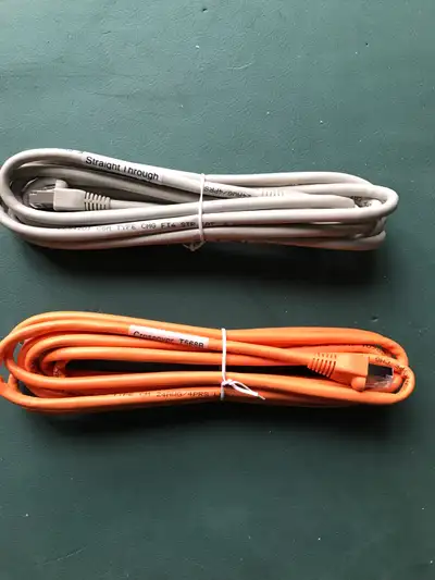 New 10 foot CAT 6 Ethernet cables , View more