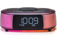 iHome Wireless Charging Bluetooth Color Changing Alarm Speaker