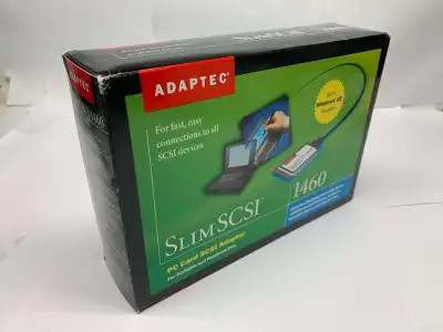 Adaptec SlimSCSI 1460 PCMCIA To Fast SCSI PC Card Kit APA-1460D, View more