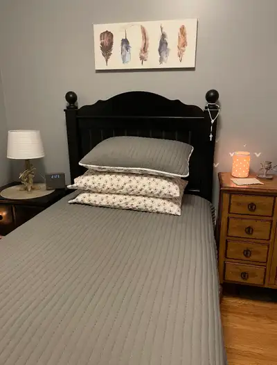 Twin Bedroom Set with Storage: Bed, Dresser and Night Stand, View more
