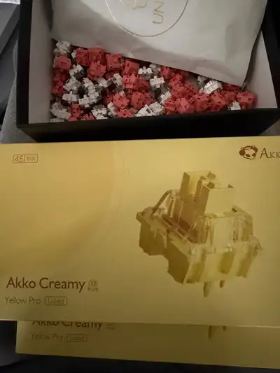 Akko Creamy Yellow V3 Keyboard Switched, View more