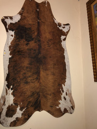 Faux Cowhide Carpet Small 3D Printed Cruelty Free Rug Decor