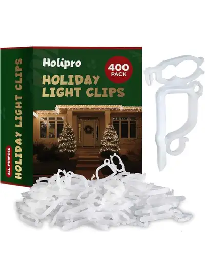 All-Purpose Holiday Light Clips - Set of 400, , View more