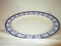 Vintage Blue & White Platter - Made in England