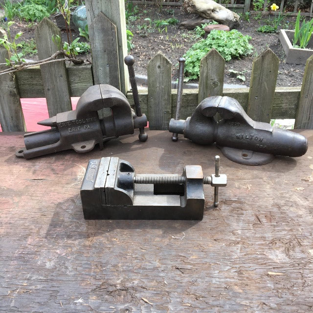 QUALITY VISES MACHINIST, BENCH, WOODWORKING, SAW FILING, ANVIL Hand