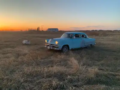 -1953 ford customline 2-door body on a gmc wrangler frame - frame is in good shape - new head gasket...