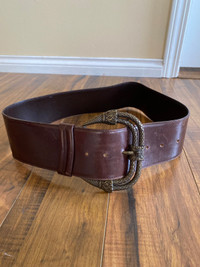 VERSACE vintage brown belt 