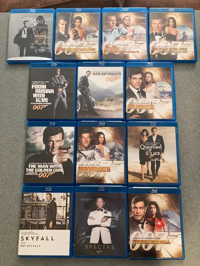 James Bond 007 Blurays EUC From Russia With Love Dr. No Spectre633475373175071226