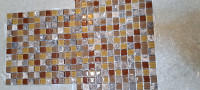 89 sqft Variegated Glass and Porcelain Mosaic Tile