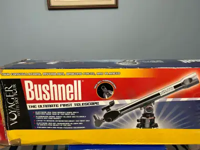 Bushnell First Telescope. 700mm x 60 mm. Used just a few times! Includes all accessories and Manual....