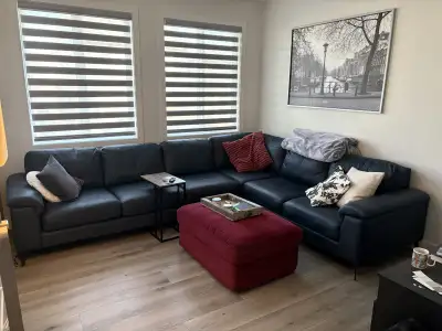 Lazy - Boy Sectional - navy blue, View more