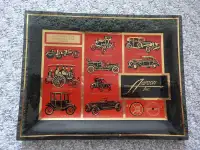 Aercon Inc "Automobiles Through The Years" glass plate, ash tray