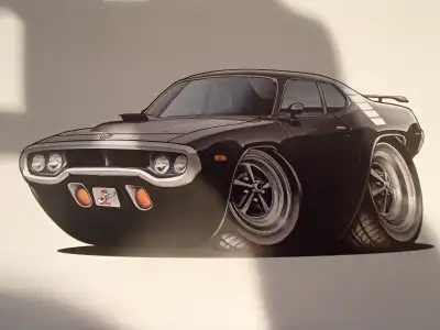 For sale a 1971 /72 Plymouth road runner Wall Art Picture 11" X 8.5". Heavy Weight Paper - Great for...