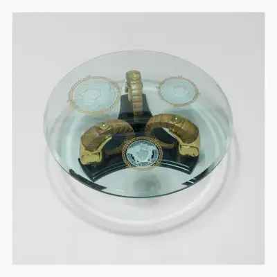 Mid Century Ram’s Head coffee table, View more