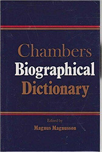 CHAMBERS BIOGRAPHICAL DICTIONARY, Hardcover 1990