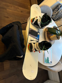 Jr snowboard and boots
