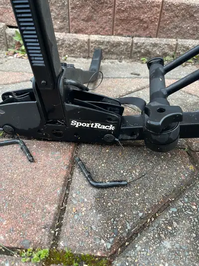 Bike rack mount, in good condition, used one season only. 120$ OBO. Has locks to lock the rack to th...