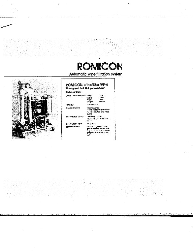 Romicon Crossflow Filter WF-4 in Other in Penticton - Image 3