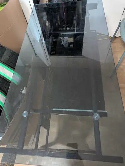 glass table for computer study or office, View more