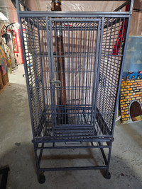 Large-Metal Bird Cage 54x24x22 in