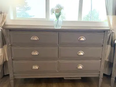 Solid Wood Antique Dresser & Night Stand! , View more