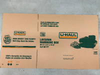 UHAUL  LAYDOWN WARDROBE BOXES