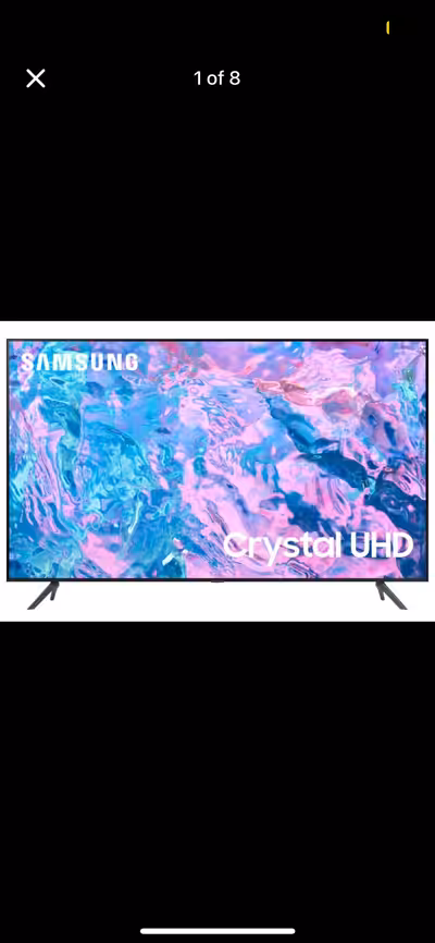 Experience stunning visuals with this used Samsung 65" 4K UHD HDR LED Tizen Smart TV (UN65CU7000FXZC...
