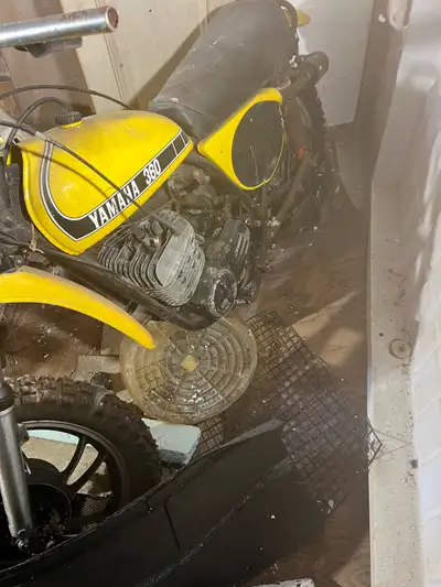 Selling for a friend it’s a early 70’s Yamaha mx360 . This bike was used for ice racing and never se...