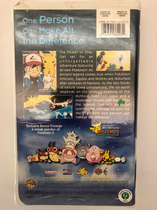 Pokemon The Movie 2000 in CDs, DVDs & Blu-ray in Bedford - Image 2