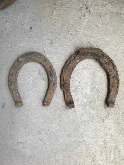 2 - Antique Horseshoes., View more