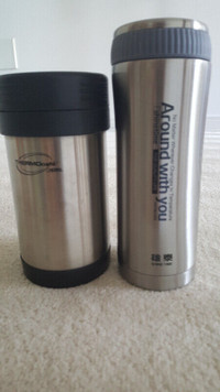 Good Condition Thermos Food Jar and Shine Time Thermo Bottle