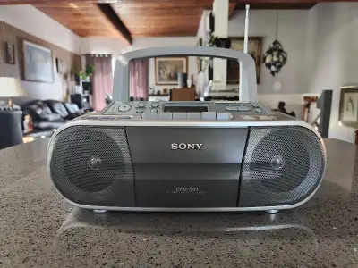 Sony CD / Cassette Radio Boombox, View more