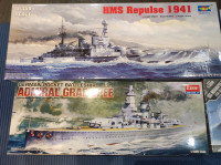 1/350 1/700 Trumpeter Tamiya Dragon battleship cruiser ship