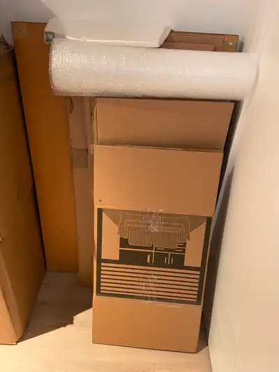 I just moved on June 1 and used cardboard boxes, newsprint, and bubble wrap. I also have a brand new...