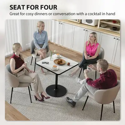 Marble effect dining Table for 4, Modern Kitchen Table, View more
