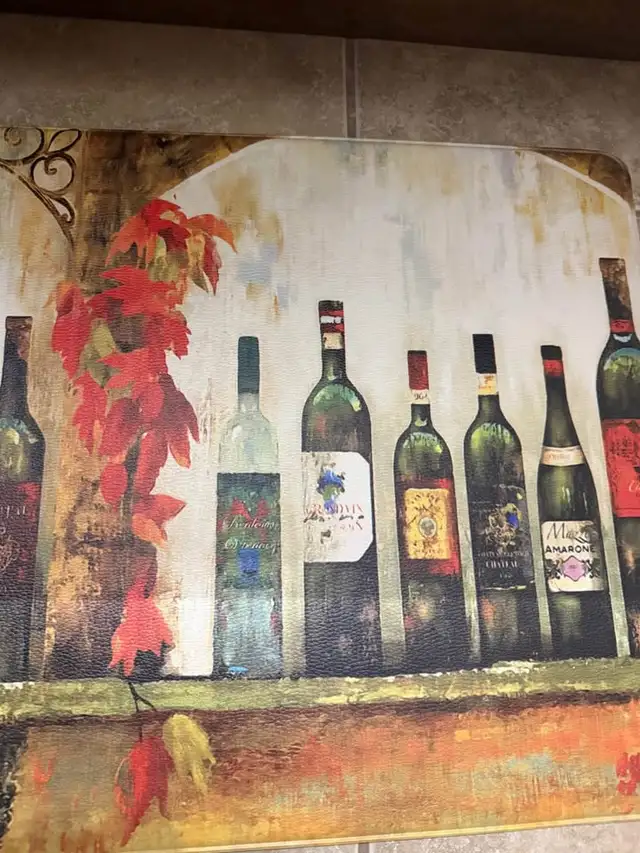 New Wine Bottle design floor Mat 10x 30 inches great for bar. in Home Décor & Accents in Lethbridge - Image 3