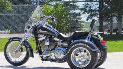 Dyna Superglide Custom (only 2 owners) with unique Frankenstein trike conversion professionally done...
