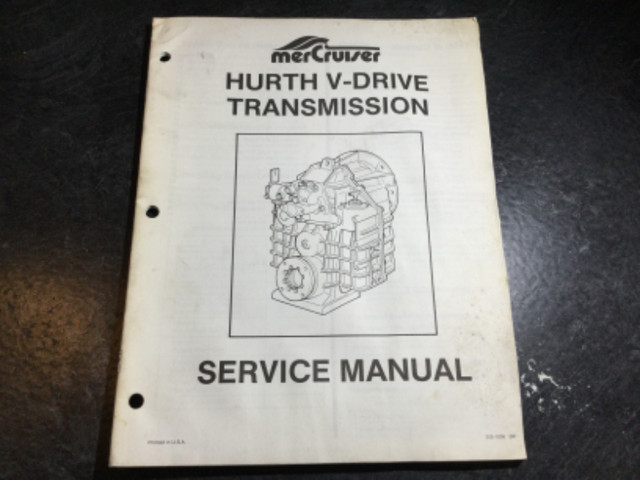 MerCruiser Hurth V-Drive Transmission Service Manual in Non-fiction in Parksville / Qualicum Beach