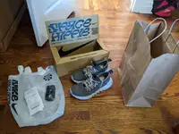 (US size 10) Black Wheat Nike Space Hippie 01 with box & receipt